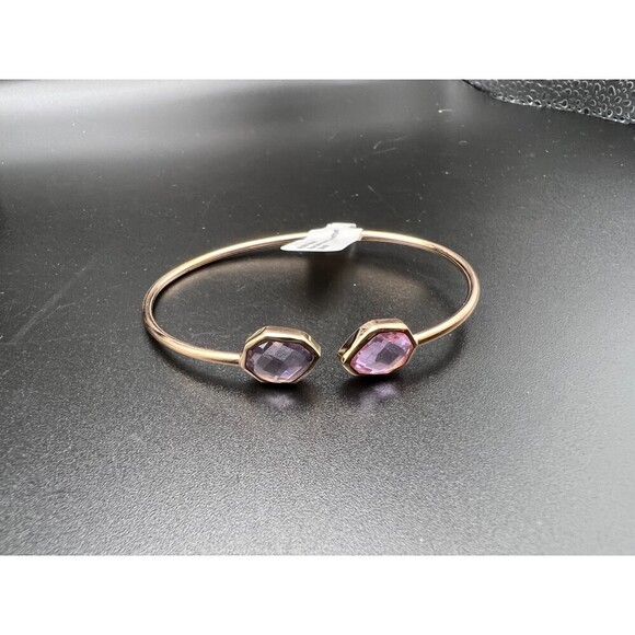 Cuff Bracelet with Purple Stones - Picture 5 of 5